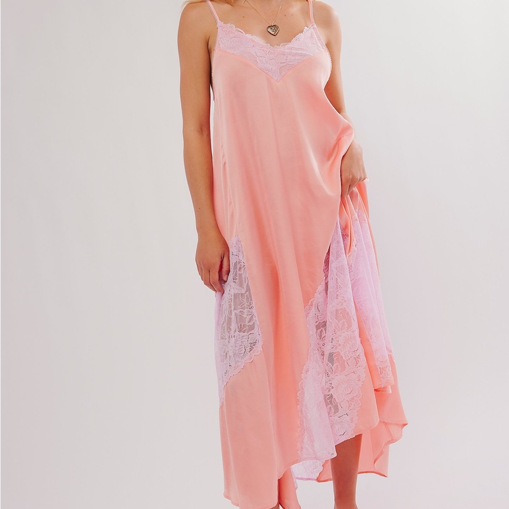 Free People First Date Maxi Slip Dress, small